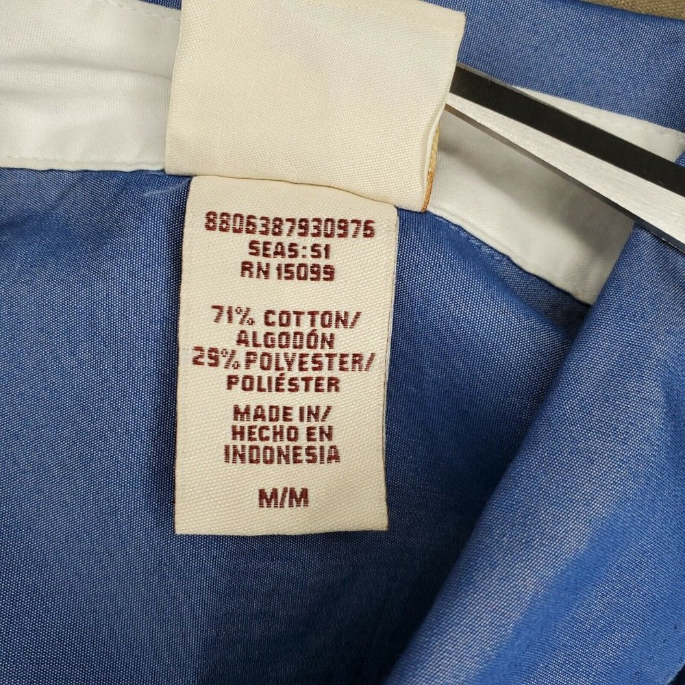 Covington Blue Button Shoulder Designer Shirt - image 7